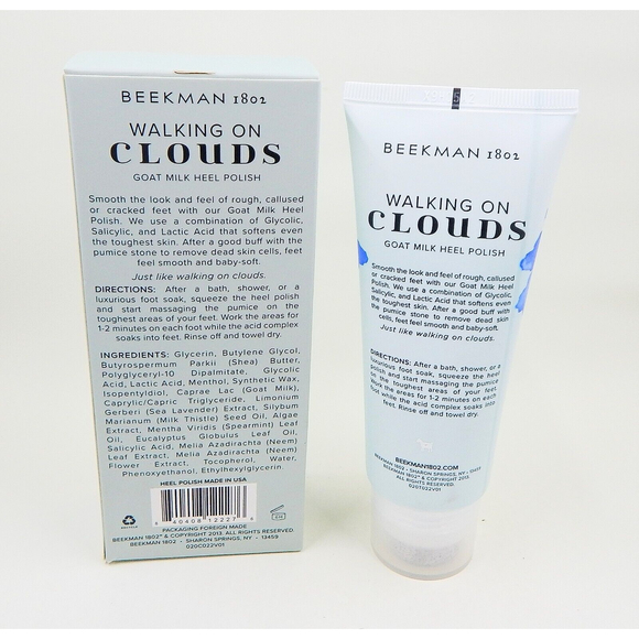 Beekman 1802 Walking On Clouds Goat Milk Foot Polish and Exfoliating Pumice - Picture 2 of 6